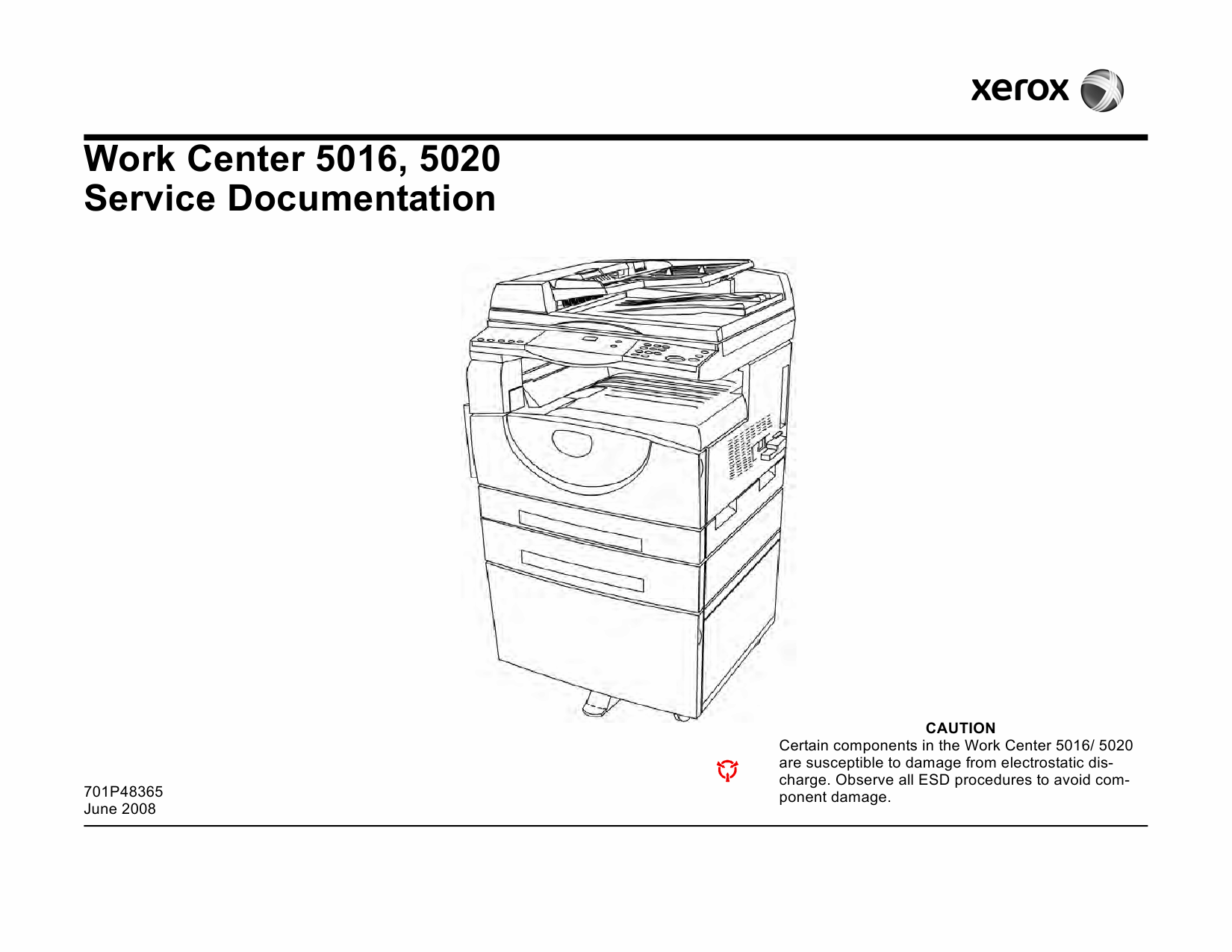 Xerox WorkCentre 5016 5020 Parts List and Service Manual-1